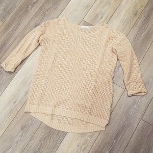 Medium blush 3/4 sleeve sweater